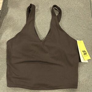 NWT XS all in motion black cropped tank top